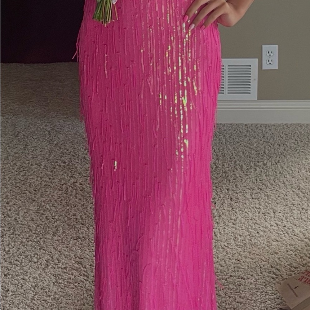 Vibrant Pink Sequin Dress
